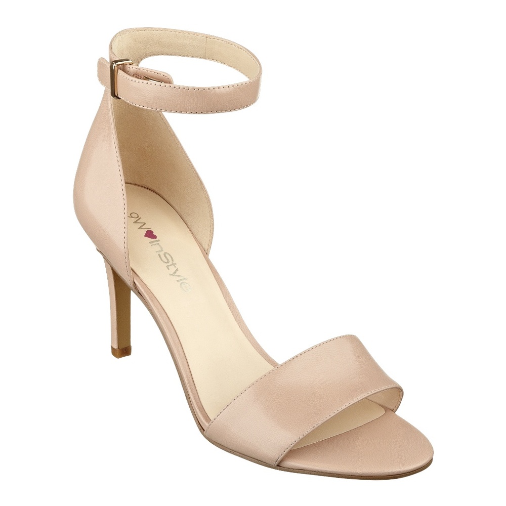 Nine West Izzy Sandal Nude Heel